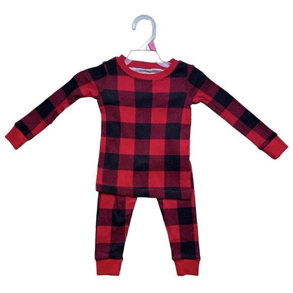 NWT BUNDLE 18 Months Holidays Winter Unisex 2PC Pajamas 18 M Red, Green, Black - Picture 3 of 13